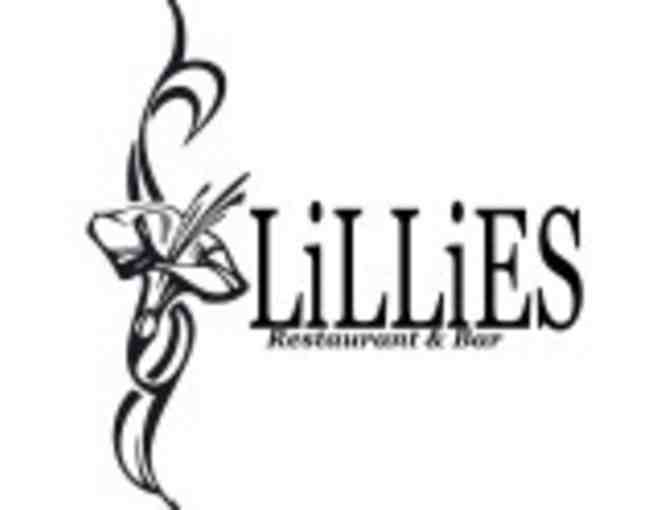 LiLLiES Restaurant and Bar $15 Gift Certificate