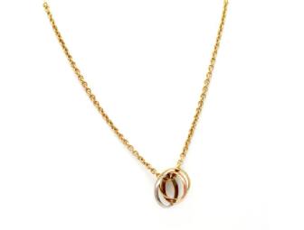 Cartier Trinity 18K Yellow, White and Pink Gold Pendant