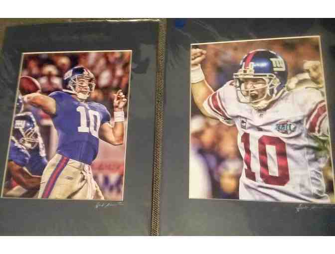 NY Giants Eli Manning Dual Photos