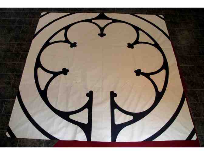 Chartres Labyrinth Rosette on 12 foot canvas
