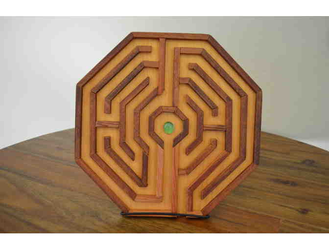 Signed Legacy Wooden Finger Labyrinth - Octagonal