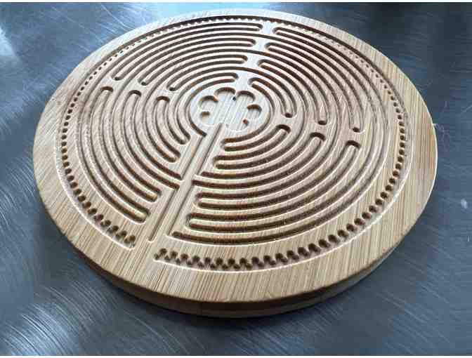 Pocket Chartres Labyrinth in Bamboo (4'')