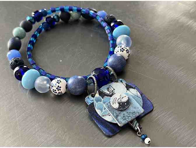 Hand-Painted Silk Jewelry Set