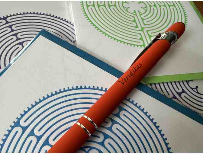 Printed on a Vintage Letterpress: Labyrinth Correspondence Set (Orange)