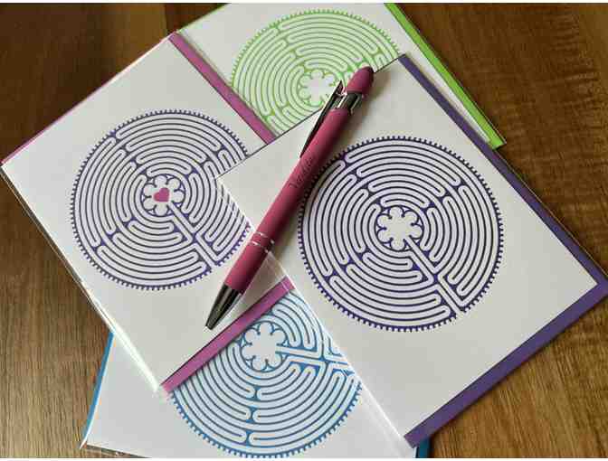 Printed on a Vintage Letterpress: Labyrinth Correspondence Set (Pink)