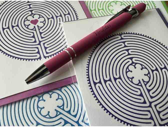 Printed on a Vintage Letterpress: Labyrinth Correspondence Set (Pink)