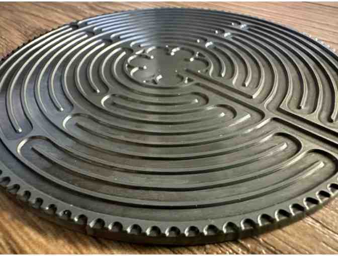 Chartres Labyrinth | Deeply Grooved Pewter - Photo 1