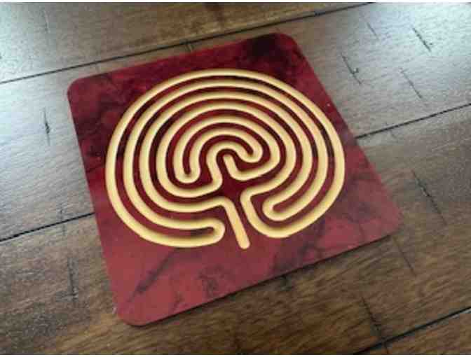 Classical Labyrinth | Maroon & Gold - Photo 1