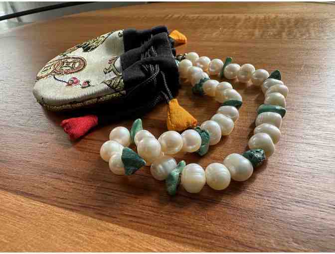 Aventurine & Pearl Necklace