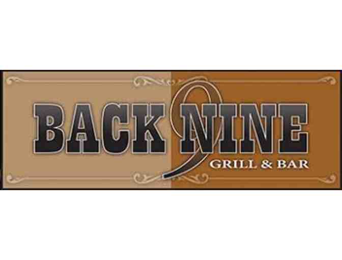 Gift Certificate to Back Nine Grill