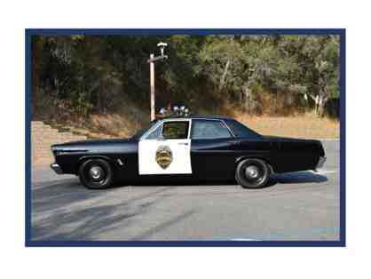 Police Car Ride to School for you and three friends