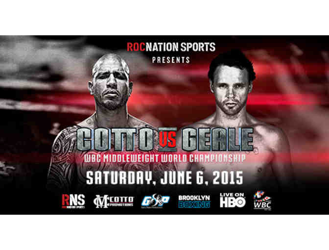Miguel Cotto vs. Daniel Geale, at Barclays - 2 tickets in Suite A42