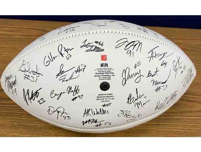 2021 New York Jets Team signed replica football laser facsimile