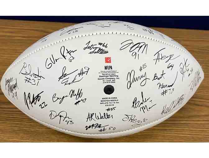 2021 New York Jets Team signed replica football laser facsimile