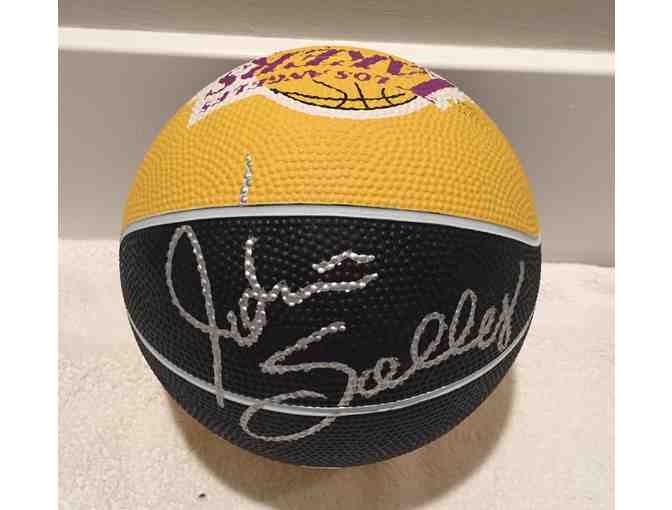 John Salley Signed mini Lakers basketball