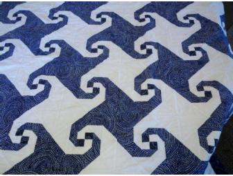 Handmade Quilt in 'Snails' pattern