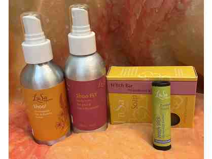 LuSa Organics Body Care Products - Shoo!, Shoo FLY, N'Itch Stick, and N'Itch Bar Soap