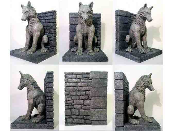 Game of Thrones Direwolf Bookends