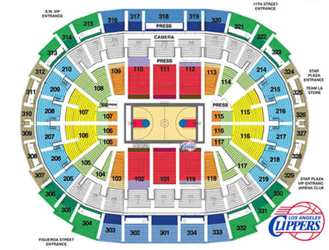Los Angeles Clipper's Tickets - set of three tickets valued at $400