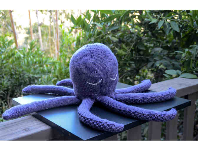 Large, Purple, Knit Octopus