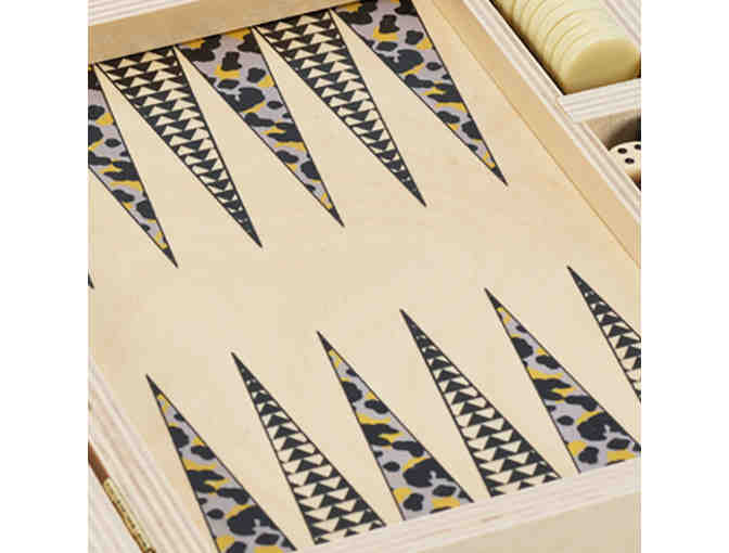 Wooden Cheetah Backgammon set