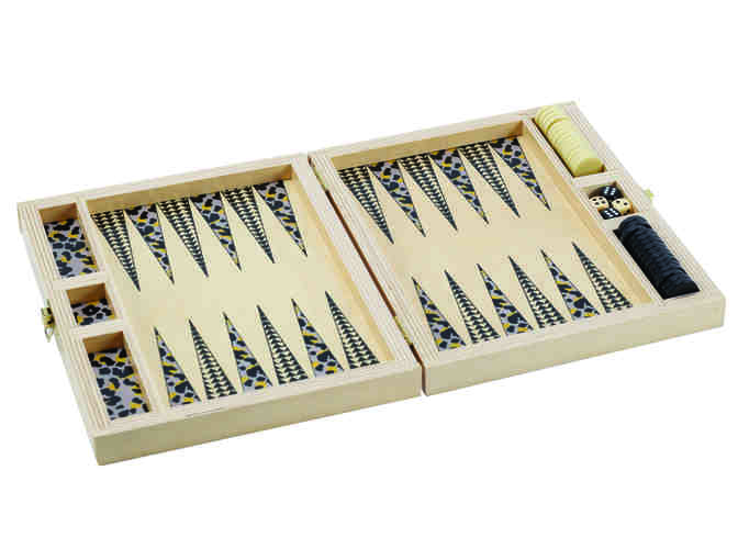 Wooden Cheetah Backgammon set