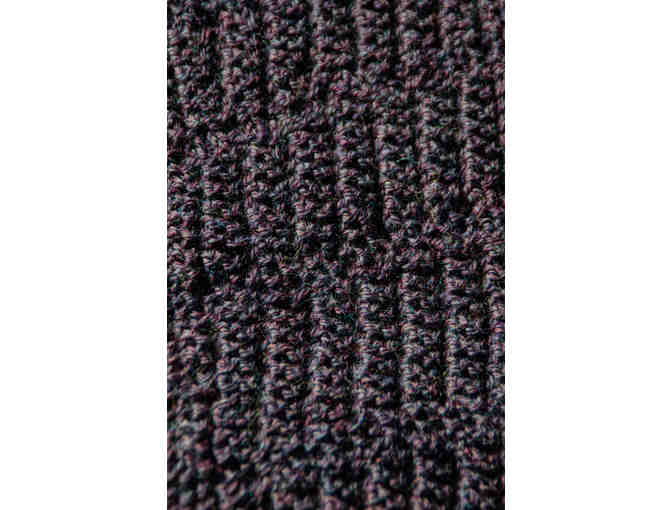 Purple Knitted Scarf