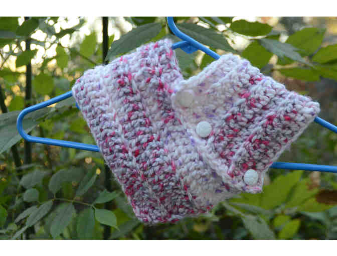 Pink Button cowl