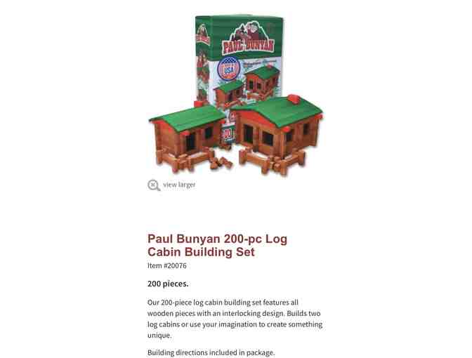 Log Cabin Building Set #1 by Roy Toy