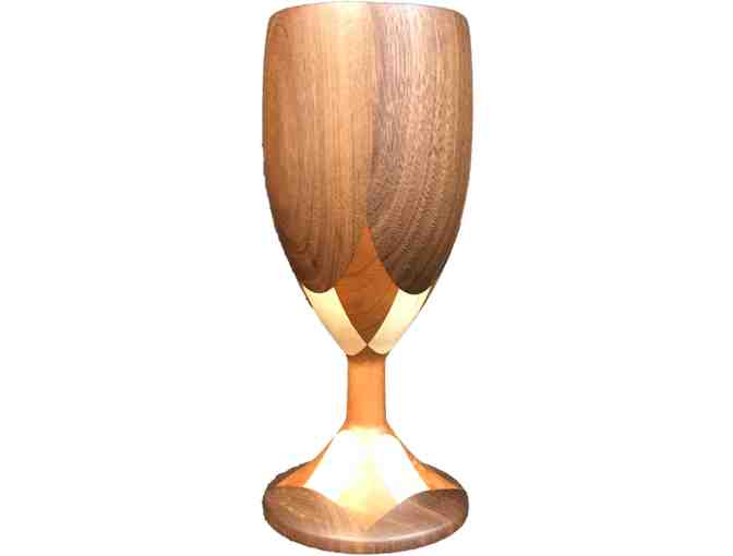 Segmented Wooden Goblet