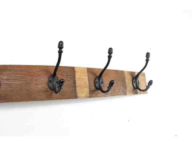 Wine Barrel Stave Coat Rack