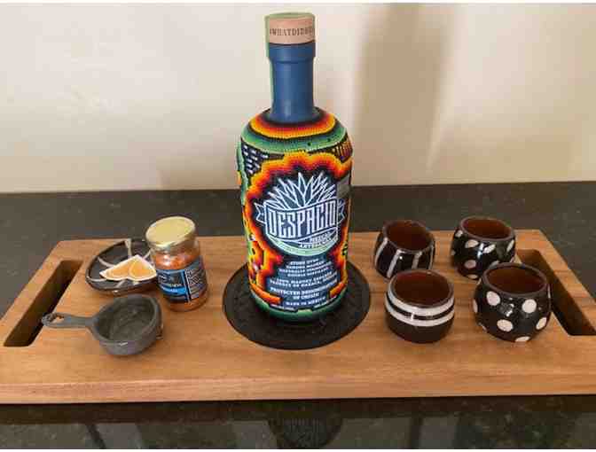 Despacio Mezcalero Set with Copitas and a Wooden Tray