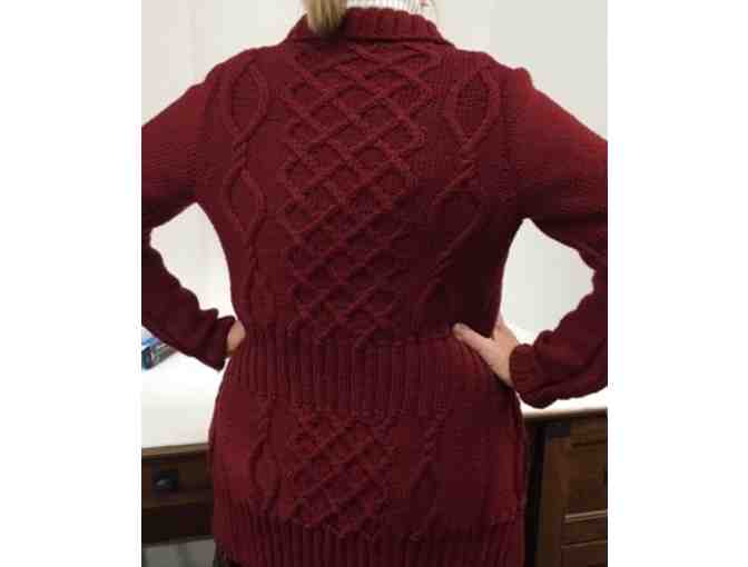 Handknit Sweater Coat from Yarn and Yoga
