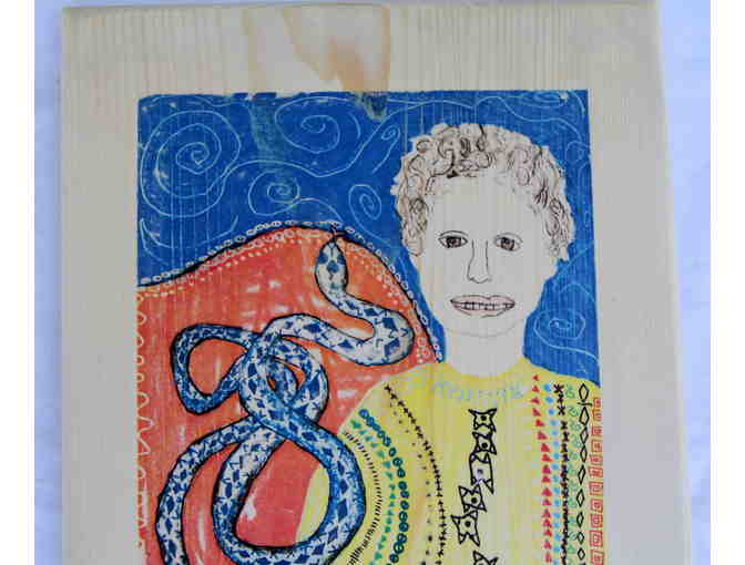 2nd grade - SELF-PORTRAIT IN THE STYLE OF GUSTAV KLIMT (Dante Zorzella)