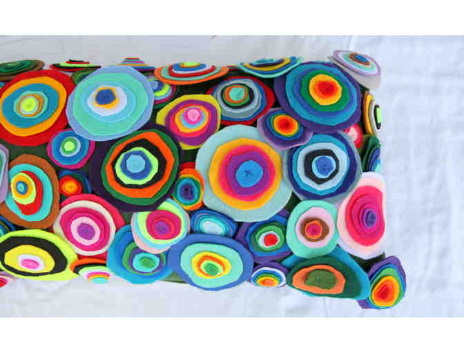 2nd Grade - Felt Circles Sewn Pillow (Ms. Tsuchiguchi)