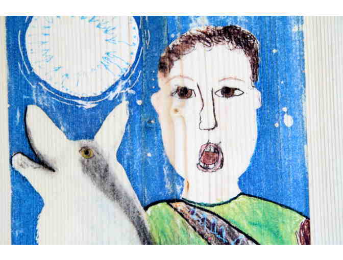 2nd grade - SELF-PORTRAIT IN THE STYLE OF GUSTAV KLIMT (Luke Leininger)