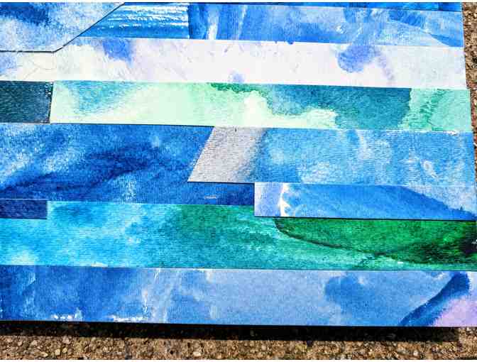 4th grade - Watercolor Mosaic - Blue (Ms. Simington)