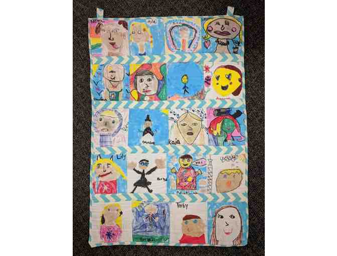 2nd grade - Quilt of Self Portraits (Ms. Langley/Flora)