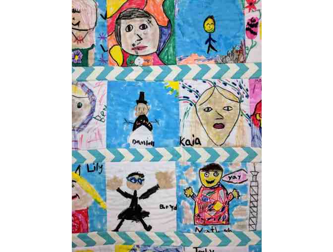 2nd grade - Quilt of Self Portraits (Ms. Langley/Flora)