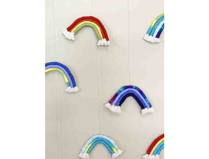 Class Art- Fiber Rainbow Wall Hanging #2  (Kindergarten/1st, Ms. Howell/Holt)