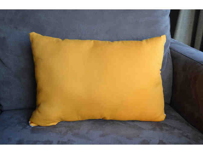 Custom Botanical Throw Pillow - Citrus Orange #1