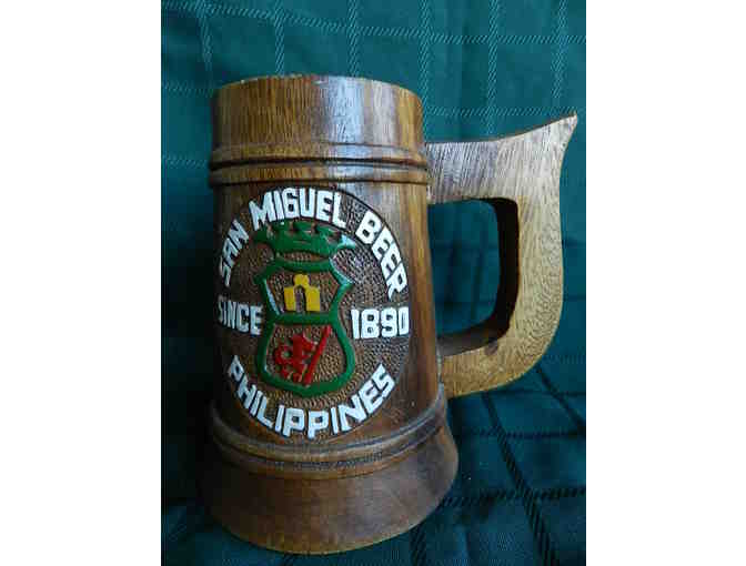San Miguel Beer of the Philippines, Wooden Beer Stein/Mug
