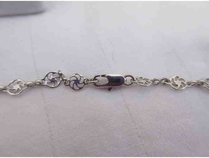 Silvertone Necklace with Four Charms