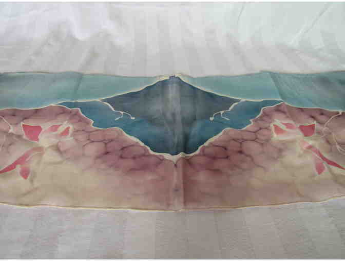 Blue and Pink Pastel Toned Scarf by Griffin
