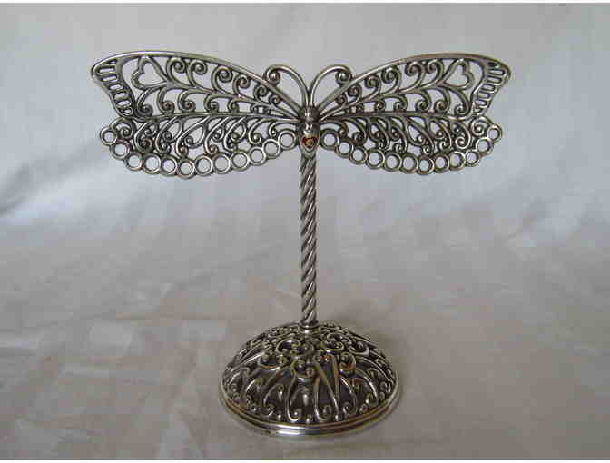 Brighton Silver Jewelry Earring Holder Stand