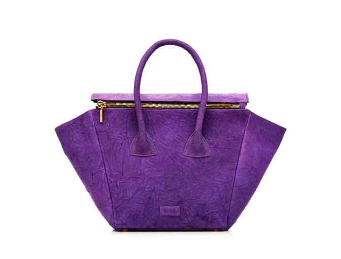 Maison Zaragoza - Ava Double Zipper Satchel - Ultraviolet - Pantone Color of the Year