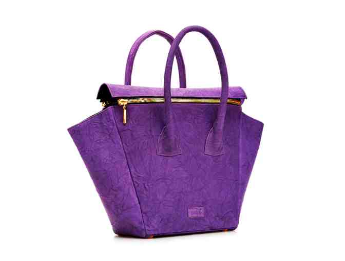 Maison Zaragoza - Ava Double Zipper Satchel - Ultraviolet - Pantone Color of the Year