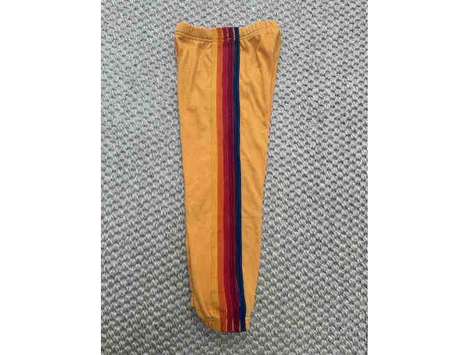 Aviator Nation - Kid's 5 Stripe Sweatpants - Gold (8) - Photo 2