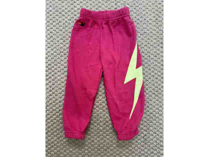 Aviator Nation - Kid's Bolt Sweatpants - Neon Pink (2)
