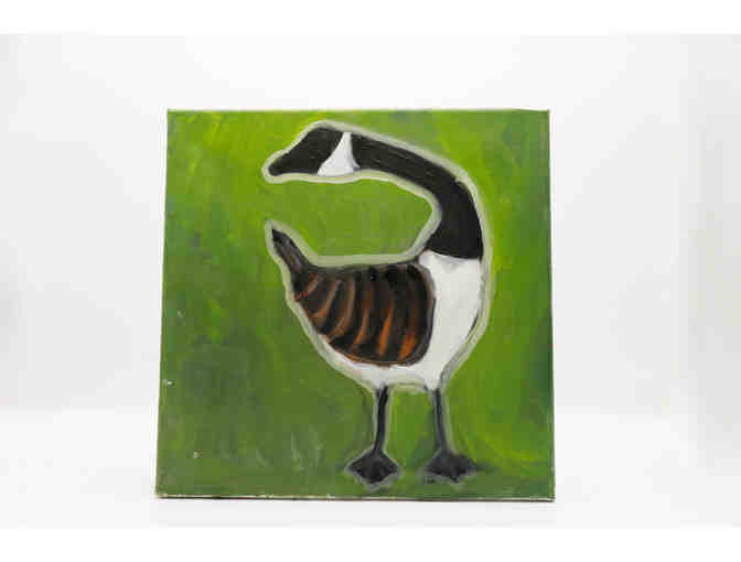 Canada Goose Painting by Esther Koslow
